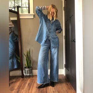 Old Navy high rise wide leg jeans